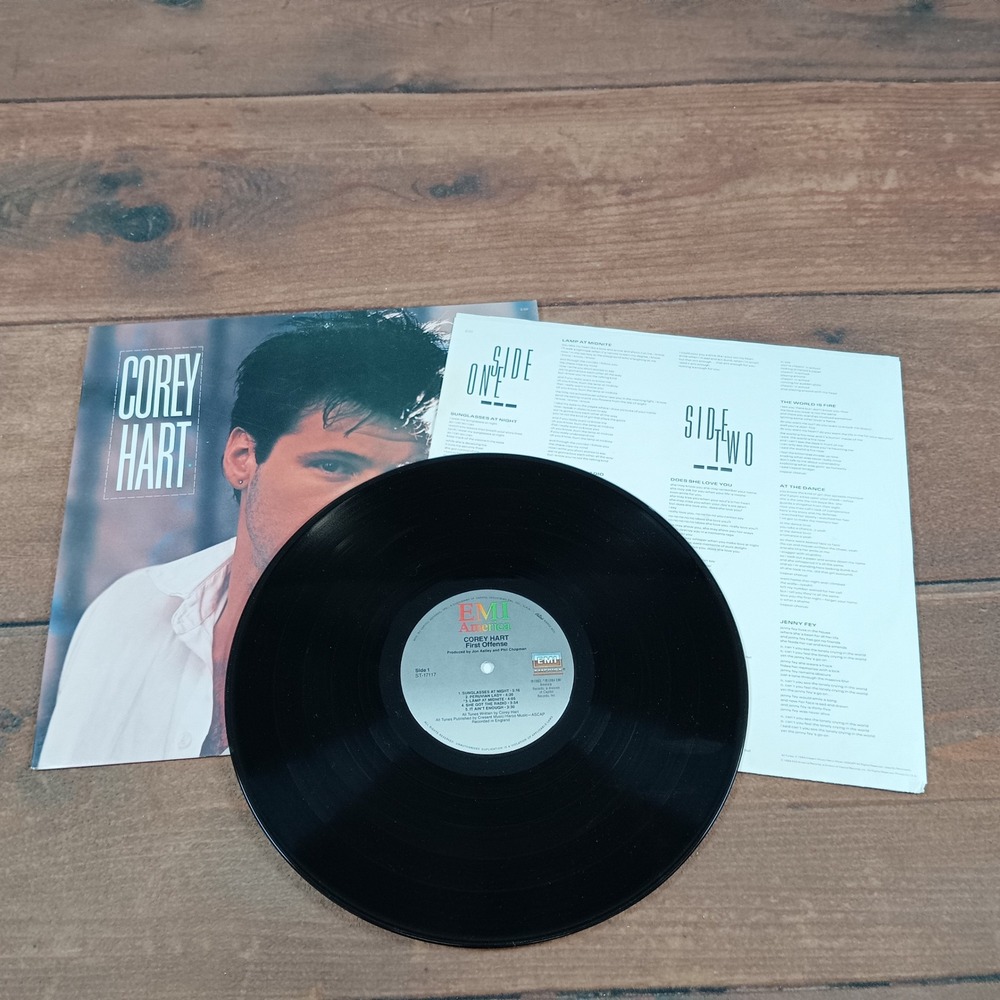 Corey Hart First Offense Vinyl Record LP Album 1983 EMI America Vg/VG